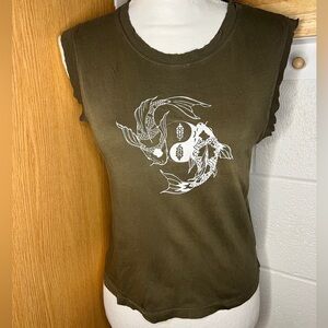 Free People Movement Don’t be Koi Tee XS